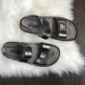 Alegria Comfort Strap Jewel Green Sandal